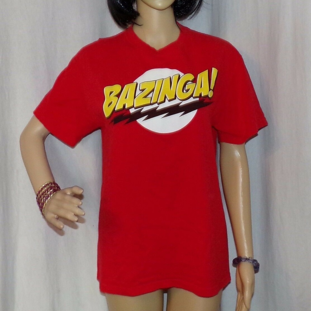Bazinga Big Bang Theory T Shirt Size M